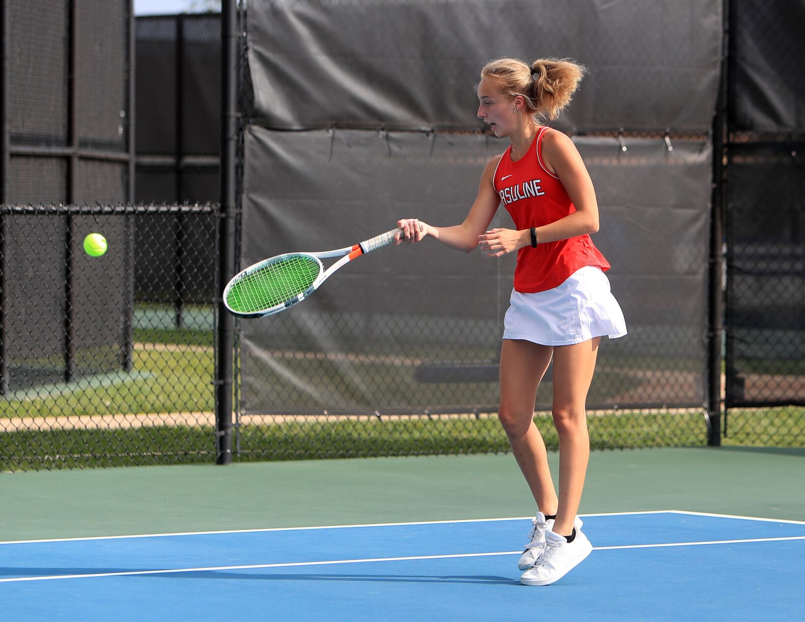 Class 1 District 6 girls tennis team championship: Westminster 5, Ursuline 2